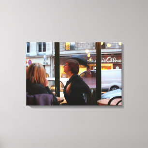 Parisian Atmosphere Caline Rue Rambuteau Canvas Print