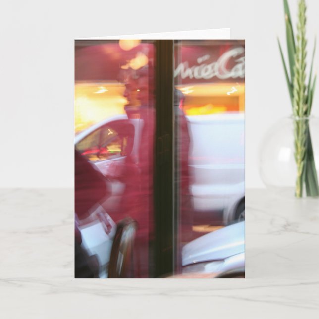 Parisian Atmosphere in motion Greeting card (Front)