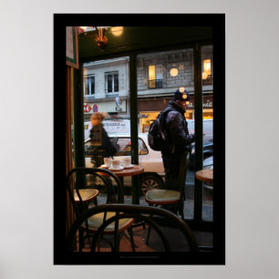 Parisian Atmosphere Rue Rambuteau Beaubourg Poster