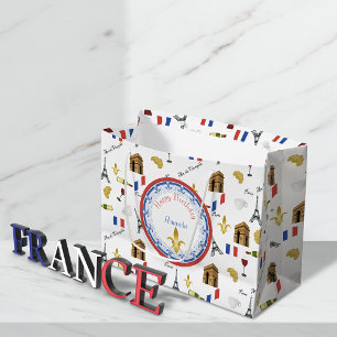 Parisian Birthday Large Gift Bag