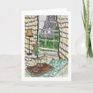 Parisian Breakfast Card