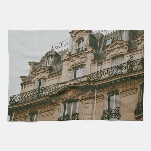 Parisian Building  Tea Towel (Horizontal)