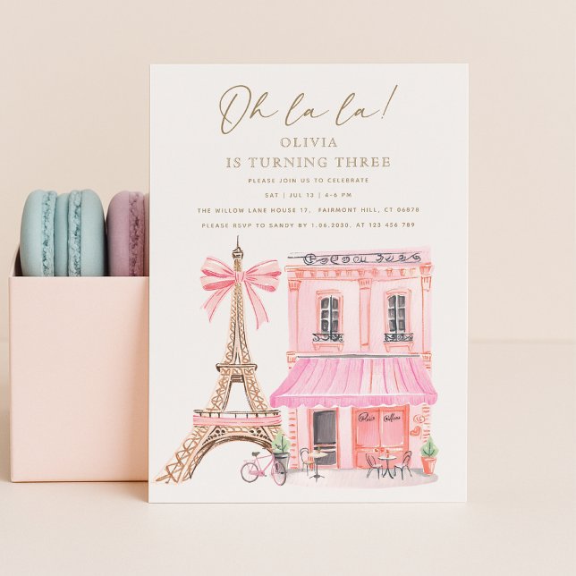 Parisian Café Birthday Invitation (Creator Uploaded)