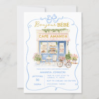 Parisian Cafe Blue Coquette Baby Shower