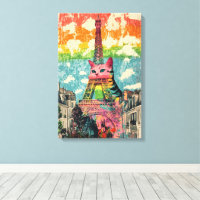 Parisian Cat - Eiffel Tower Fantasy Art
