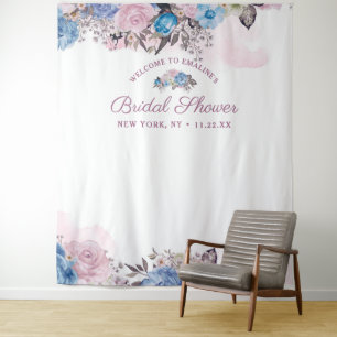 Parisian Charm Bridal Shower Photo Prop Backdrop Tapestry