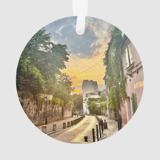 Parisian Christmas tree decoration (double-sided) (Back)