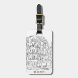 Parisian Corner Customisable Luggage Tag