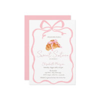 Parisian Croissant Pink Bow Sweet 16