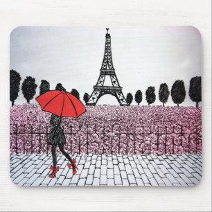 parisian Girl Mouse Pad