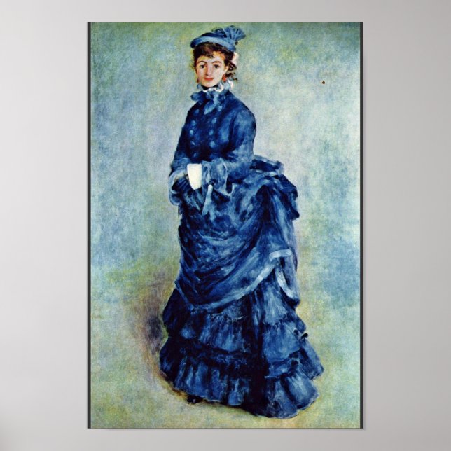 Parisian Girls (The Lady In Blue) By Pierre-August Poster (Front)