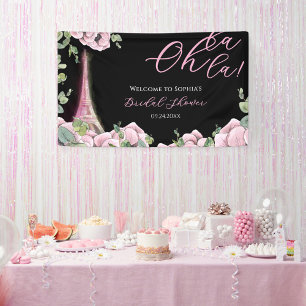 Parisian Oh La La Bridal Shower Banner