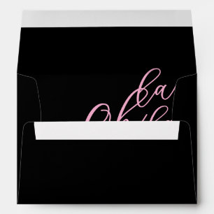 Parisian Oh La La Bridal Shower Envelope