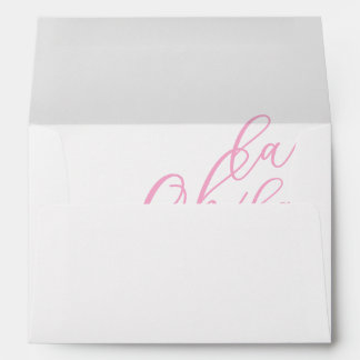 Parisian Oh La La Bridal Shower Envelope