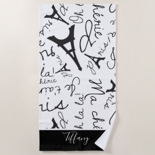 Parisian Perfection Eiffel Towel Black and White