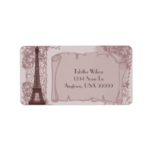 Parisian Pink Address Label