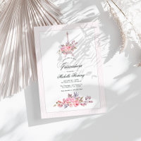 Parisian Pink Floral Quinceañera Photo
