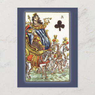 Parisian Playing Card, 17th Century Postcard