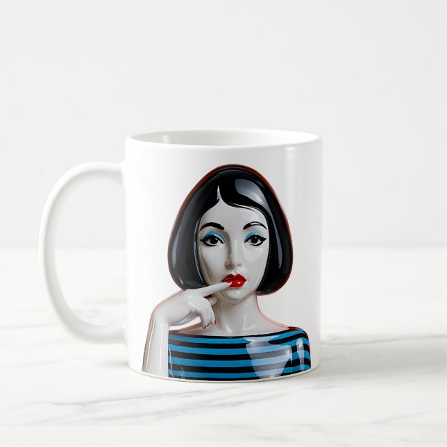 Parisian Pop Mood Coffee Mug (Left)