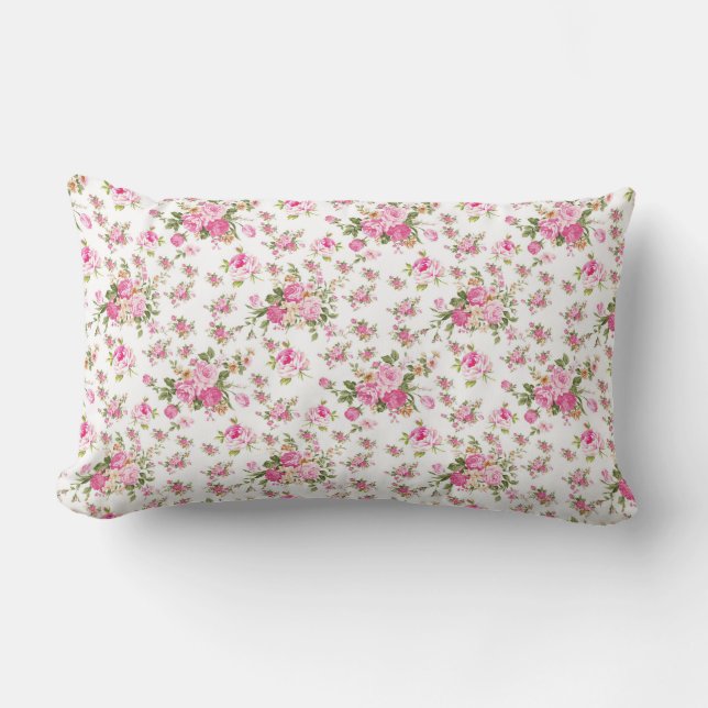Parisian Roses Lumbar Cushion (Front)