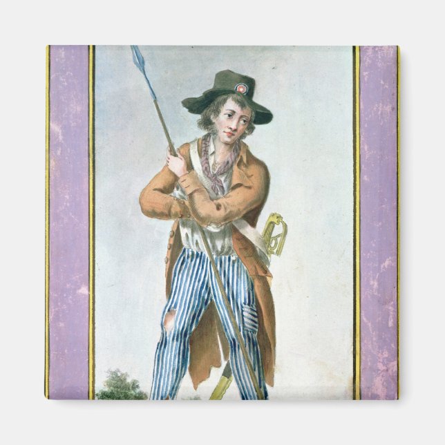 Parisian Sans-culotte Magnet (Front)