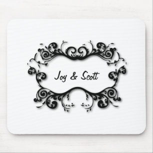 Parisian Scrolls Your Text Mouse Pad