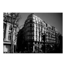 Parisian Street Corner Poster