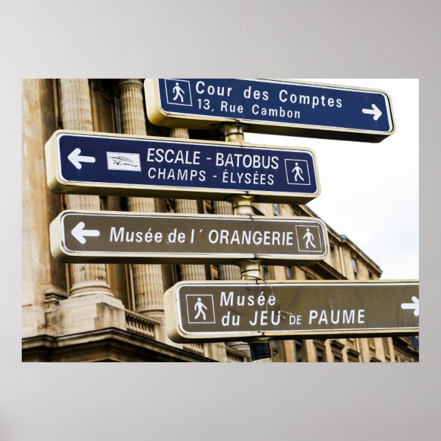 Parisian Street Signs (Front)