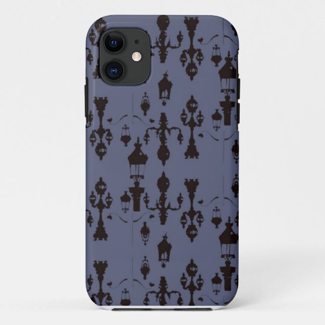 Parisian Streetlamp Damask Case (Back)