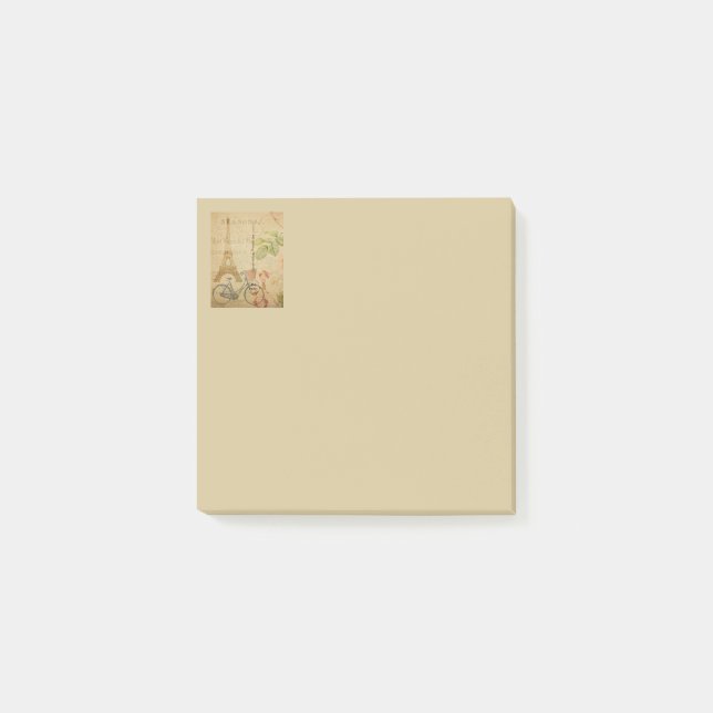 Parisian Vintage With Eiffel Tower Post-it Notes (Front)