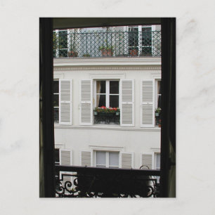 Parisian Window Postcard