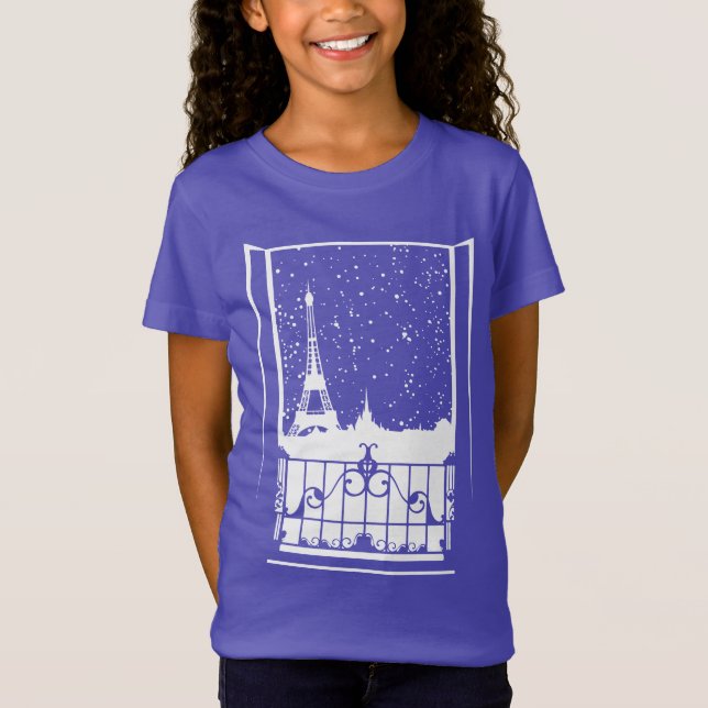 Parisian Winter View T-Shirt (Front)