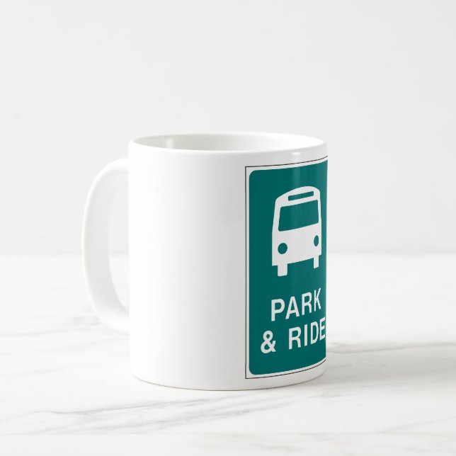 Park And Ride Sign Coffee Mug (Front Left)