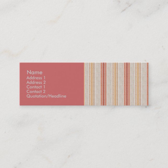 Park Ave. Mini Business Card (Front)