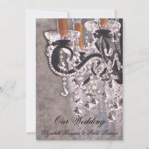 Park Avenue Chandelier ~ Invitation Wedding