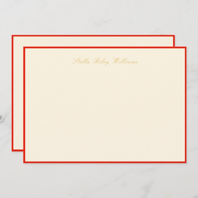 Park Avenue Flat Note Card 5"x7" (Front/Back)