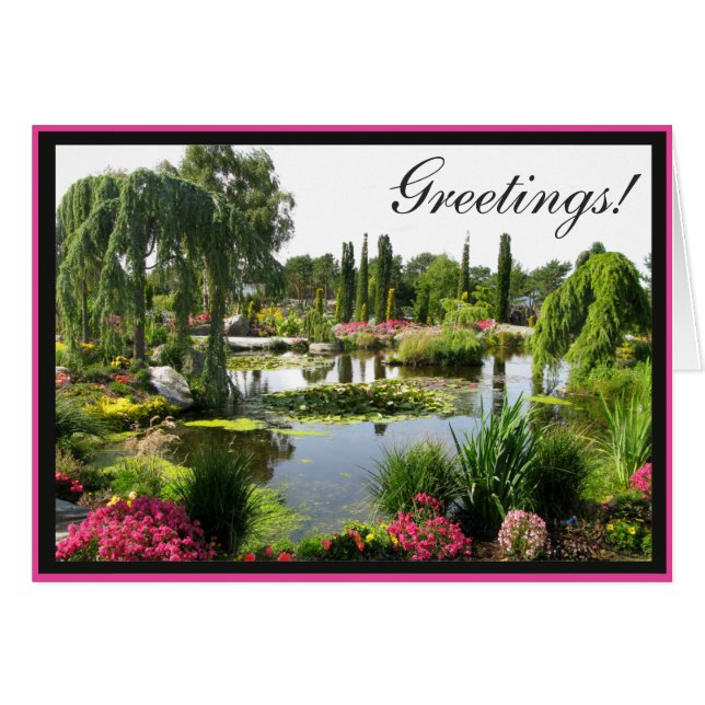 Park Beautiful Photo Water customisable Frame (Front Horizontal)