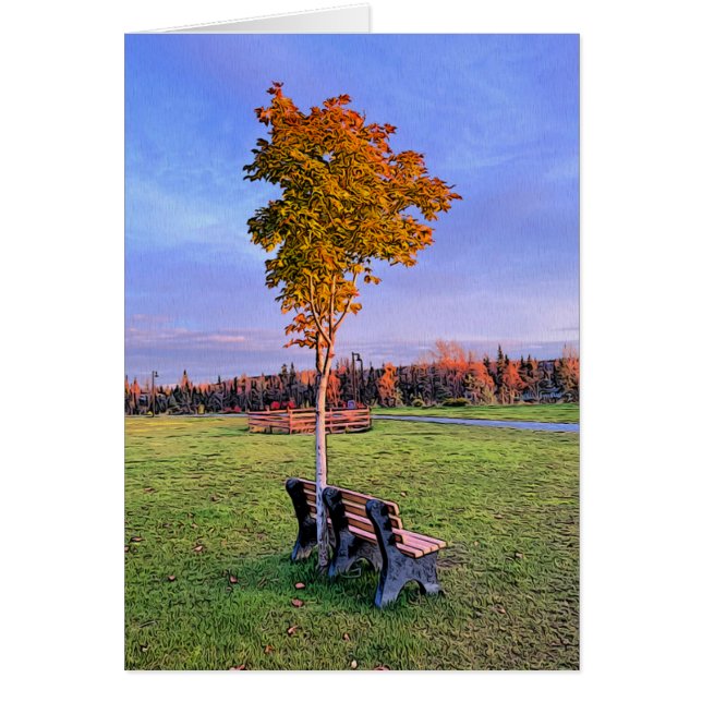 Park Bench - 5" x 7" Art Card (Front)