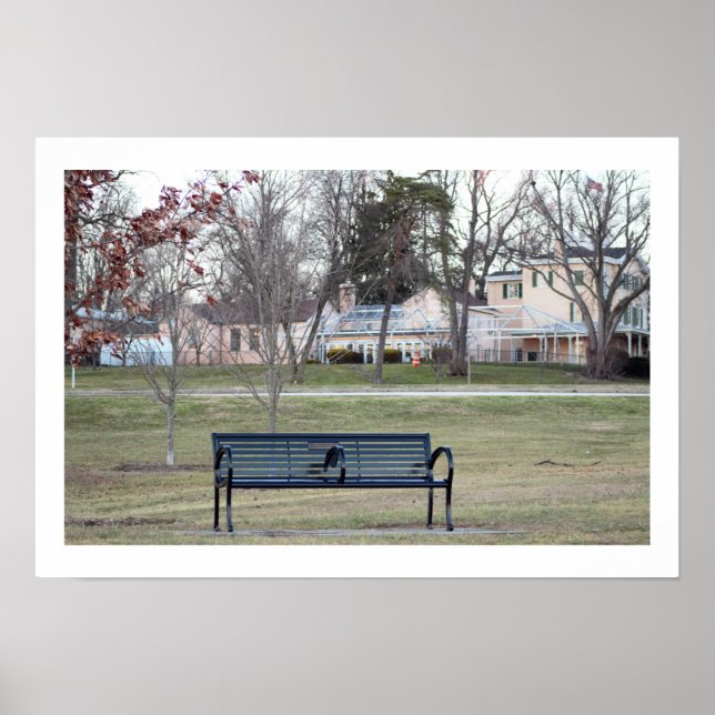 Park Bench Photo Poster (Front)