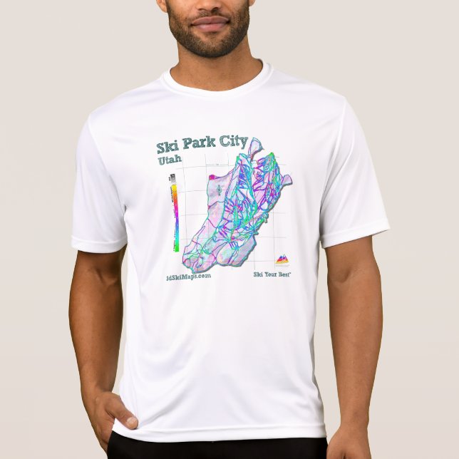 Park City 3dSkiMaps T-Shirt (Front)