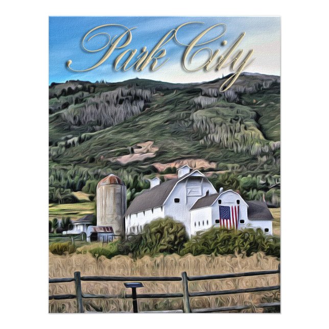 Park City Barn Art by Leslie Harlow Photo Print (Front)