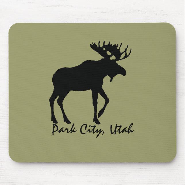 Park City Moose Souvenir Mousepad (Front)