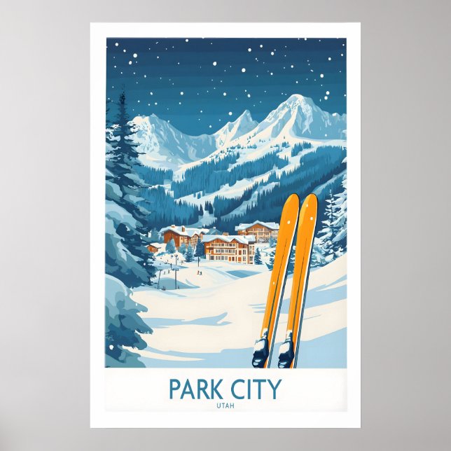 Park City Ski Poster 1 (Front)