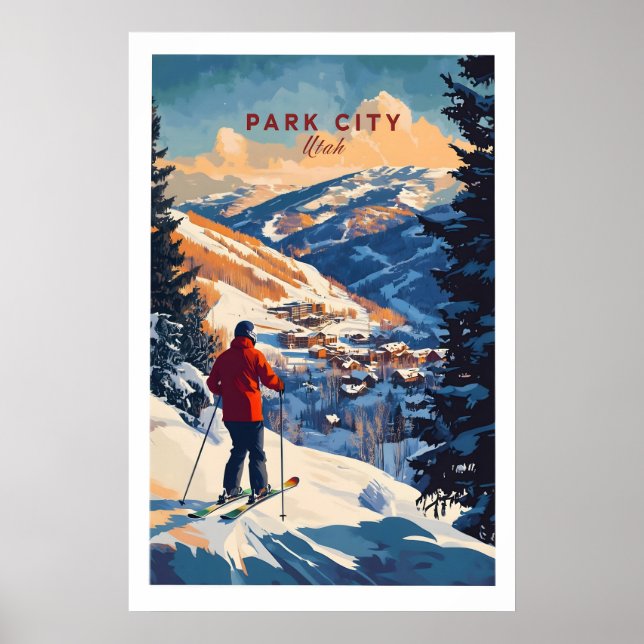 Park City Ski Wall Art Ski Print 1 (Front)