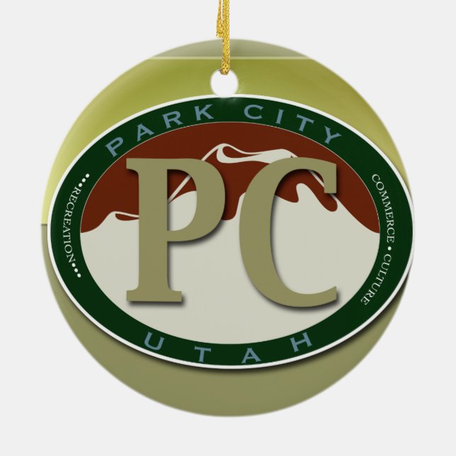 Park City Souvenir Ornament (Back)