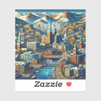 Park City Utah 3 Inch Vinyl Sticker