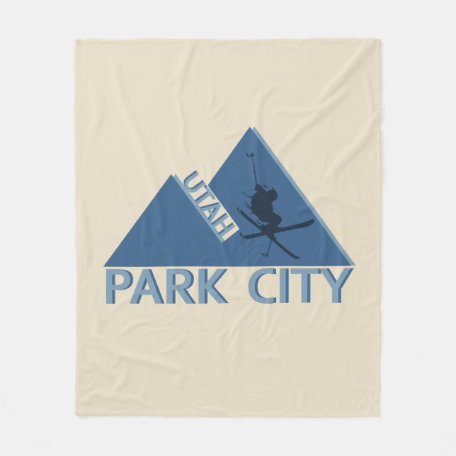 Park city Utah Fleece Blanket (Front)