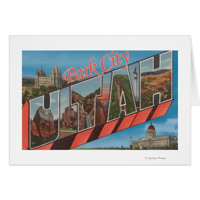Park City, Utah - Large Letter Scenes (Front Horizontal)