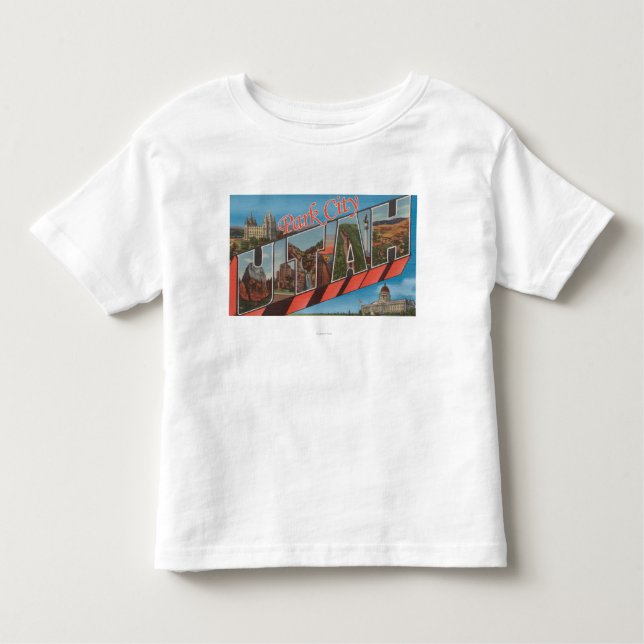 Park City, Utah - Large Letter Scenes Toddler T-Shirt (Front)