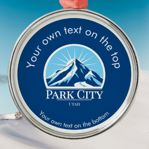 Park City Utah medal Ornament